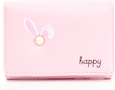 

b4bags Girls Pink Artificial Leather Wallet(6 Card Slots), Baby pink