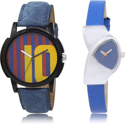 

SVM AS10-208 Blue Stylish Professional Round Dial Combo Watch - For Boys & Girls