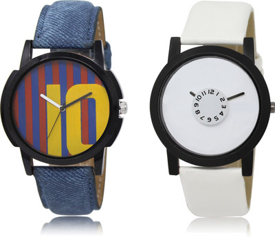 

SVM AS10-26 Blue-White Stylish Professional Round Dial Combo Watch - For Boys