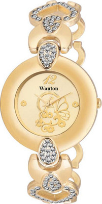 

Wanton MKCP05 gold metal strap beautiful and fancy diamond women watch Watch - For Girls