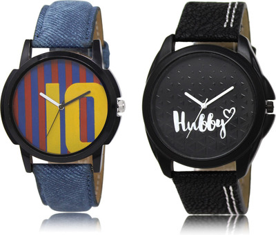 

SVM AS10-31 Blue-Black Stylish Professional Round Dial Combo Watch - For Boys