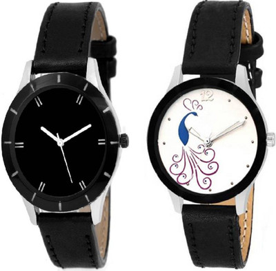 

iDIVAS New Arrival Stylish Peacock Printed Dial Leather Strap 003121 Watch - For Women
