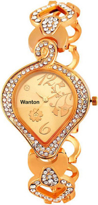 

Wanton MKCP02 rose gold metal strap diamond studded fancy and attractive women watch Watch - For Girls