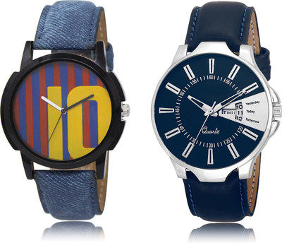 SVM AS10-23 Blue Stylish Professional Round Dial Combo Watch - For Boys