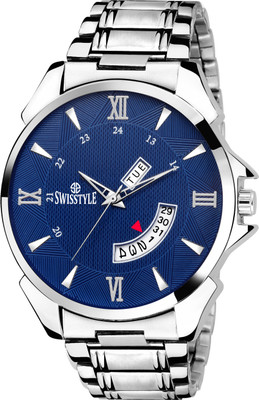

Swisstyle Blue Dial Day and Date Display-SS-GR192-BLU Watch - For Men