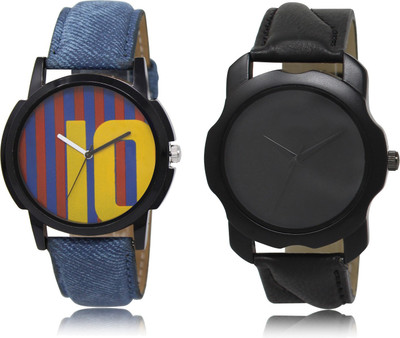 SVM AS10-22 Blue-Black Stylish Professional Round Dial Combo Watch - For Boys