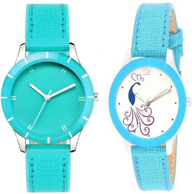 

iDIVAS New Arrival Stylish Peacock Printed Dial Leather Strap 003105 Watch - For Women