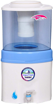 

Aqua Fresh Pure Water Uf Technology 15 L Gravity Based Water Purifier(BLUE AND WHITE)
