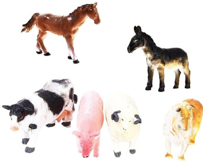 

UNITOYS Farm Animals Figures Set - (Large)(Multicolor)