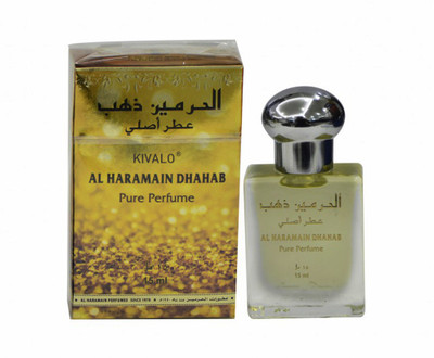 

Kivalo Ⓡ Haramain Pure Original Dhahab Fragrance Roll on Perfume Oil (Attar) with Cedar wood, Musk - 15 ml Floral Attar(Musk)