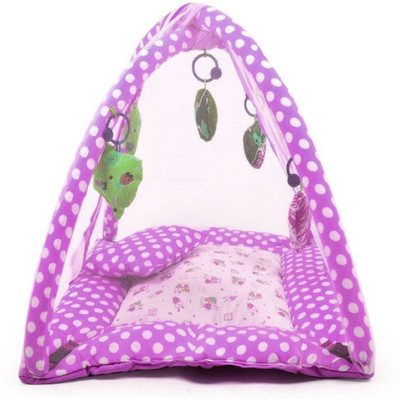 

Chote Janab Baby Play Gym with Mosquito Net Mosquito Net Crib(Fabric, Purple)