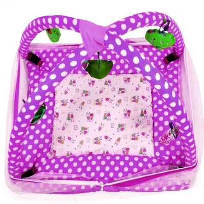 

Chote Janab Baby Play Gym with Mosquito Net Mosquito Net Crib(Fabric, Purple)