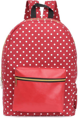 

Chris & Kate Polka Dot Casual Laptop Bag || Travel Bag || 23 L Backpack(Red)