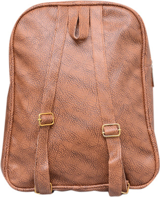 

TANSY Women's Light-Brown Synthetic (Faux Leather) Stylish Party Wear Backpacks 2 L Backpack(Brown)