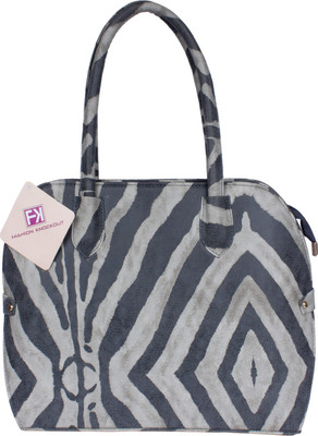 

Fashion Knockout Geometric Print Waterproof Shoulder Bag(Grey, 10 L)