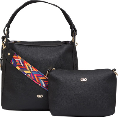 

Globus Solid Structured Handbag Set Shoulder Bag(Black, 11 inch)
