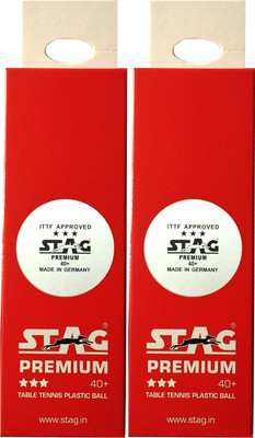 

Stag 3 star premium Table Tennis Ball(Pack of 6, White)