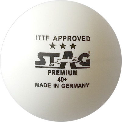 

Stag 3 star premium Table Tennis Ball(Pack of 12, White)