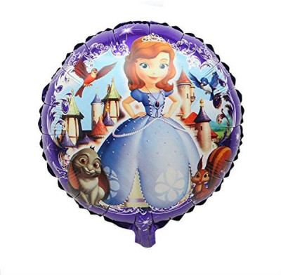 

Theme My Party Printed Round Shape Foil Balloon - Sophia Balloon(Multicolor, Pack of 1)