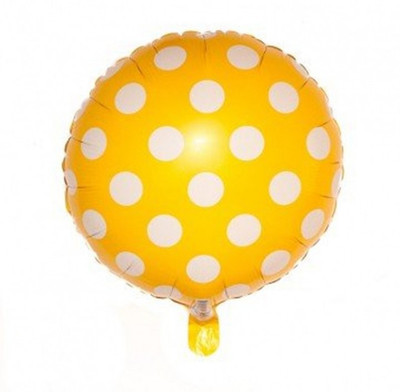 

Theme My Party Printed Polka Dot Foil Balloon - Yellow Balloon(Yellow, Pack of 1)