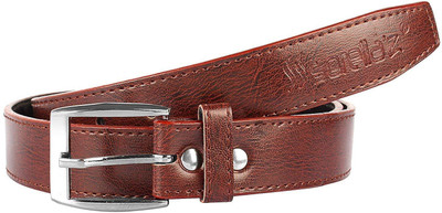 

Sorellaz Men Casual Maroon Artificial Leather Belt, Cherry