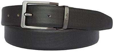 

CANFLY Men Black Genuine Leather Belt, Multicolor