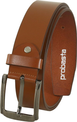 

Probasta Men Tan Genuine Leather Belt