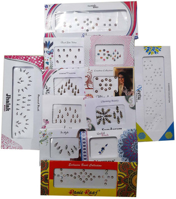 

GreenViji Multi Size Colored Small Combo Bindi Stickers Multicolour Kumkum Indian Style -12Pcs Women::Girls Multicolor Bindis(Bindi)