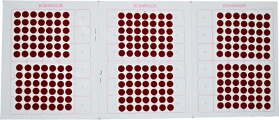 

Kohinoor Maroon Round Bindi For Women Women Maroon Bindis(Stick On)