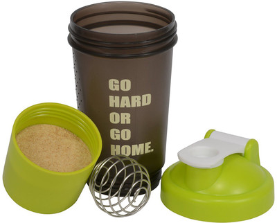 

FIT ISHAKE ALPHA ARMOUR 500 ml Shaker(Pack of 1, Multicolor), Black;green