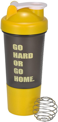 

FIT ISHAKE ALPHA ARMOUR 500 ml Shaker(Pack of 1, Multicolor), Black;yellow
