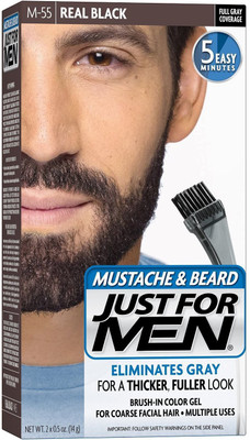 

Just For Men MUSTACHE & BEARD (M-55) Hair Color(REAL BLACK)