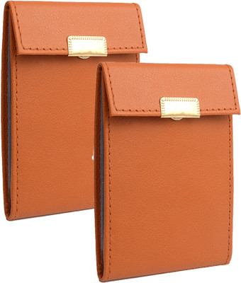 

OKASTA Combo of 2 Leatherite ATM Limited Edition Dazzling Divine ATM / ID / DEBIT / CREDIT / VISITNG 15 Card Holder(Set of 2, Tan)