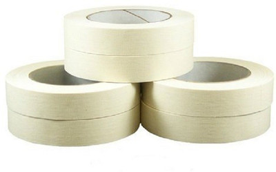 

SAMPADA Single Sided (Pack of 6), 24 mm x 15 mtr Handheld Masking Tape (Manual)(Set of 6, White)