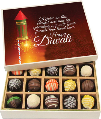 

Chocholik Diwali Sweets - Rejoice On This Blessed Occasion By Spreading Joy - Dark, Milk, White Chocolate Truffles - 20pc Truffles(300 g)