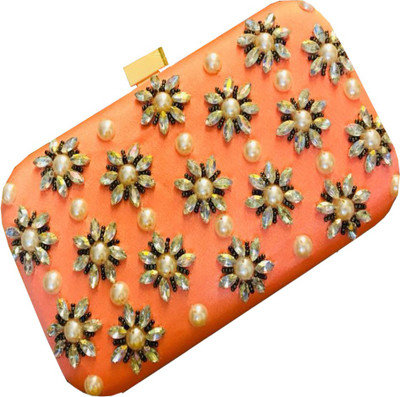 

Craftbazaar Party Beige Clutch