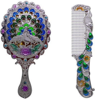 

RAAYA Vintage Style Comb And Mirror Set For Women And Girls(Set of 2)