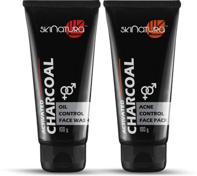 

skinatura Activated Charcoal Face Wash & Face Pack(Set of 2)