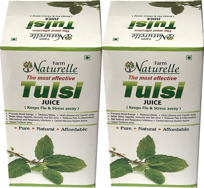 

Farm Naturelle Most Effective Tulsi Juice Combo (2x400Ml)-The Finest Tulsi Juice-Herbal Basil(2 x 400 ml)
