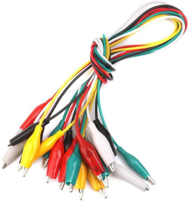 

TechWiz Double Ended Crocodile Clips Cable Alligator Clips Wire Testing (Multicolor) Educational Electronic Hobby Kit