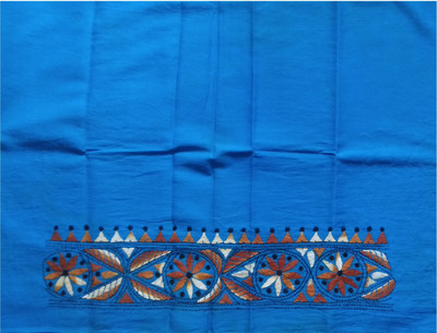 BRISHTI CREATIONS Cotton Blend Embroidered Blouse Material