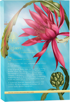 

Forest Essentials Tejasvi Brightening and Lightening Ayurvedic Sheet Mask(90 g)