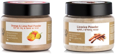 

Holistic Tatv Orange Lime peel powder & Licorice powder for skin lightening and instant glow(80 g)