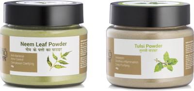 

Holistic Tatv Neem Leaf Powder and Tulsi Powder for oily-acne -distressed skin(80 g)