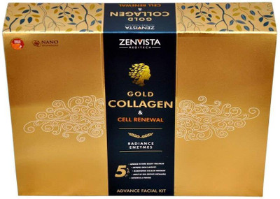 

Zenvista Meditech Zenvista Wrinkle Treatment Kit Gold Collagen & Radiance Enzymes Cell Renew Therapy. 200 g