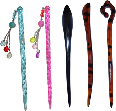 

ELV 7-in-1-hair Combo of Multi Color Juda Sticks Bun Stick(Multicolor)