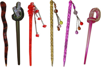 

eloquent Combo of Multi Color Juda Sticks Bun Stick(Multicolor)