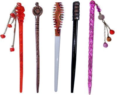 

DRISK Combo of Multi Color Juda Sticks Bun Stick(Multicolor)