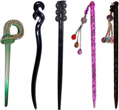 

empathy Combo of Multi Color Juda Sticks Bun Stick(Multicolor)