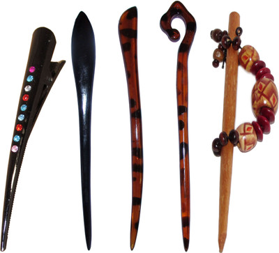 

HIND Combo of Multi Color Juda Sticks Bun Stick(Multicolor)